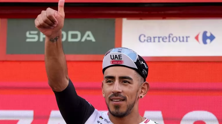 Juan Sebastián Molano tras ganar la etapa 12 de la Vuelta a España