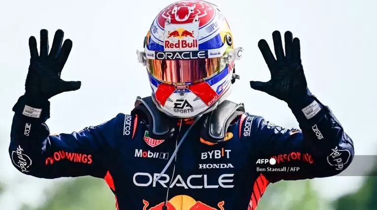 Max Verstappen ganando el Gran Premio de Monza 2023