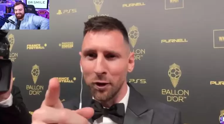 Lionel Messi se peleó con Ibai Llanos en el Balón de Oro