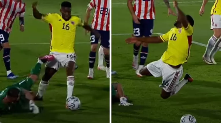 Paraguay vs Colombia: posible penal en Eliminatorias