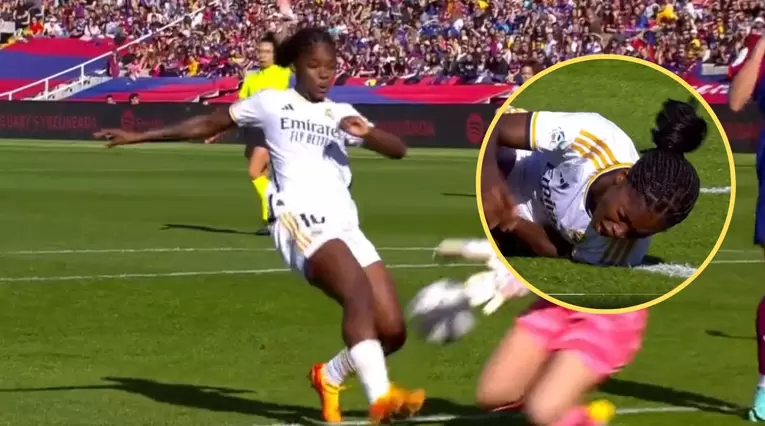 Video: Linda Caicedo se fue lesionada en el clásico ante Barcelona