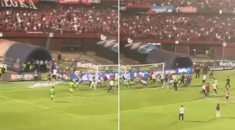 Video: hinchas de Cúcuta invadieron la cancha tras derrota ante Millos