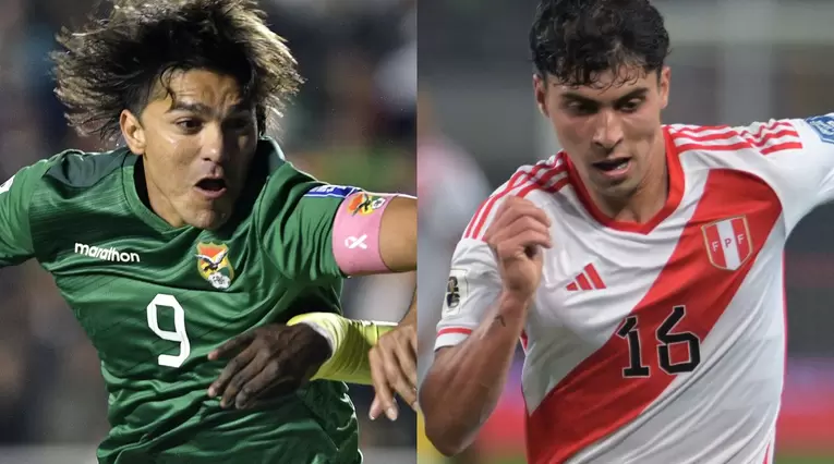 Bolivia y Perú se enfrentan en las Eliminatorias al mundial de 2026