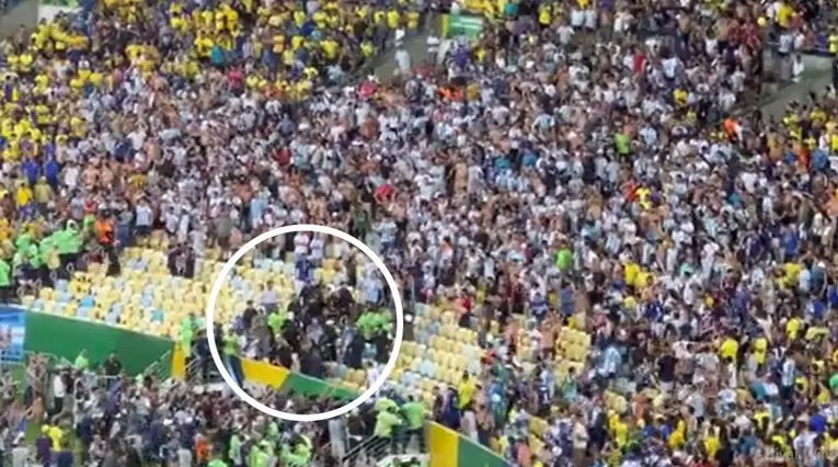 Incidentes en el estadio Maracaná previo a Brasil vs. Argentina