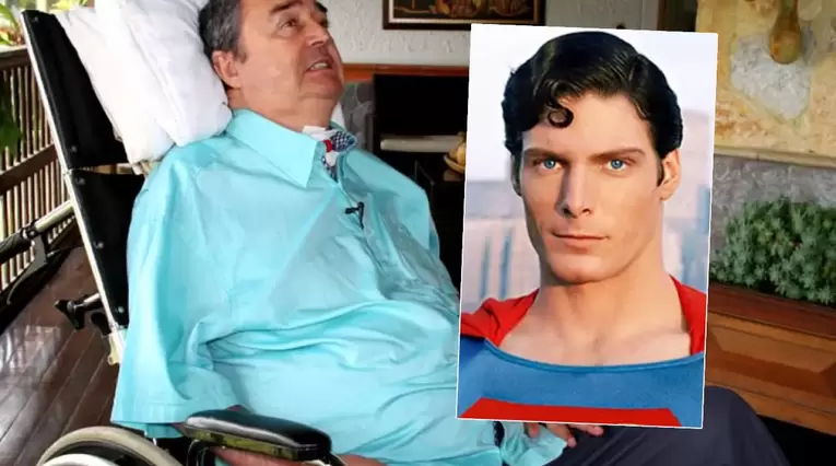 Luis Fernando Montoya y Christopher Reeve, actor de Superman