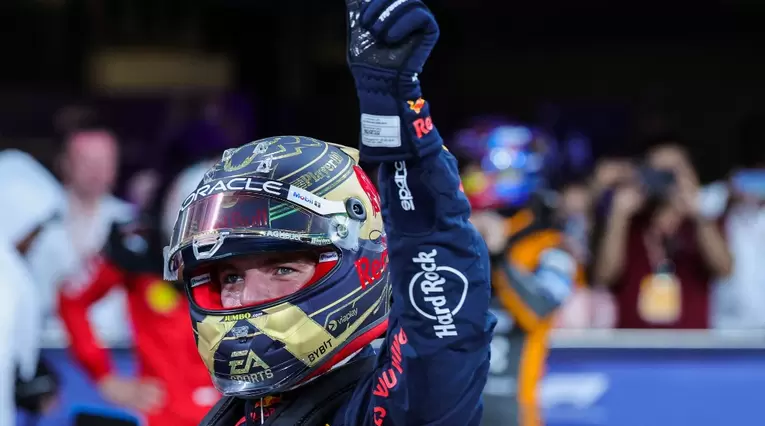 Verstappen tras ganar la pole en el Gran Premio de Abu Dabi de Fórmula 1-2023