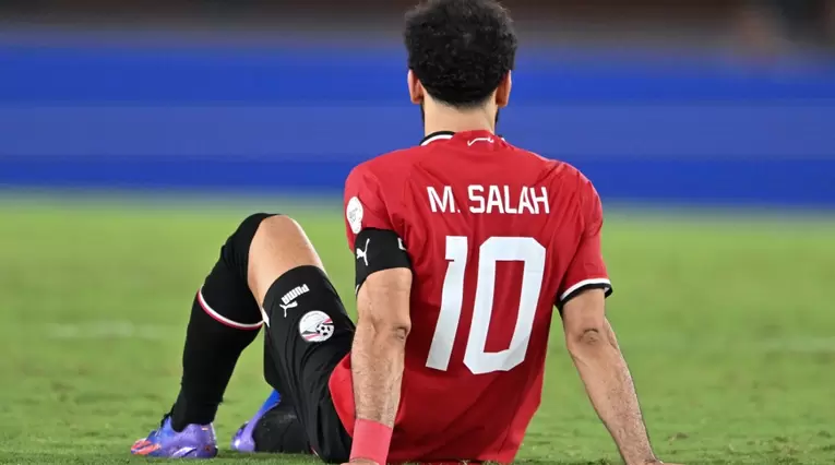Mohamed Salah con la selección de Egipto