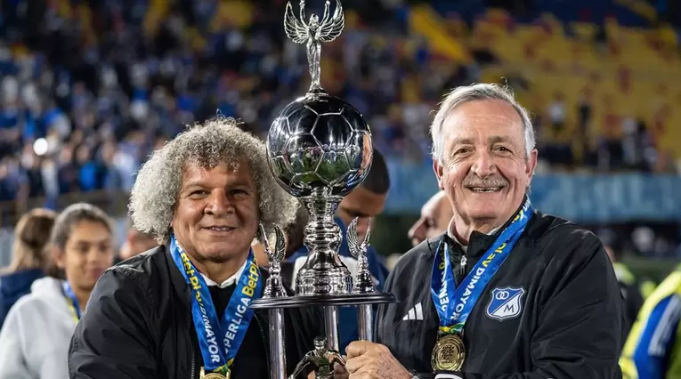 Alberto Gamero, campeón de la Superliga Betplay 2024 con Millonarios
