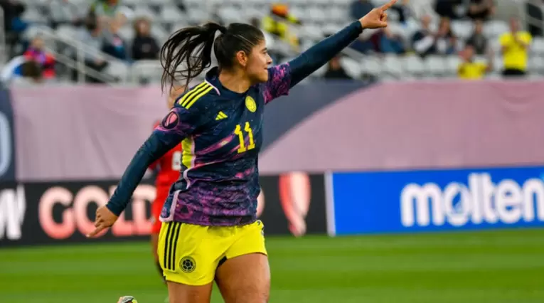 Catalina Usme con la selección Colombia en la Copa Oro Femenina 2024