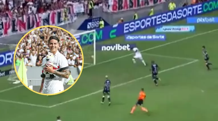 VIDEO: James brilló en su regreso con Sao Paulo. gol y asistencia