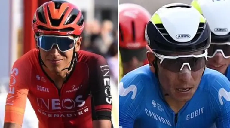 Egan Bernal y Nairo Quintana en la Vuelta a Cataluña