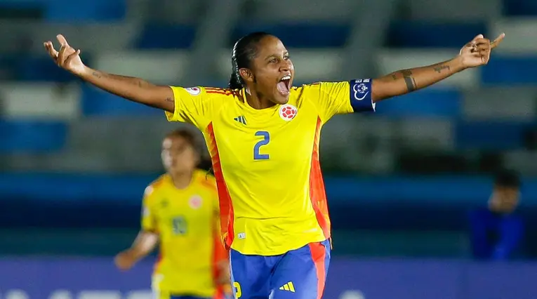 Mary José Álvarez con la selección Colombia en el Sudamericano Femenino sub-20