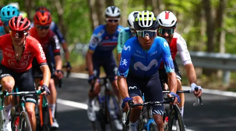 Nairo Quintana en la octava etapa del Giro de Italia