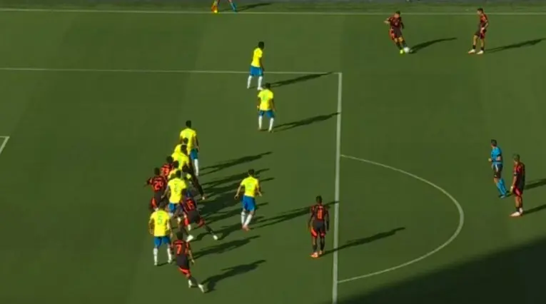 Era gol de Davinson: polémico gol anulado de Colombia ante Brasil