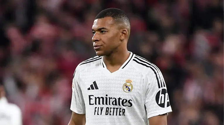 Kylian Mbappé con el Real Madrid