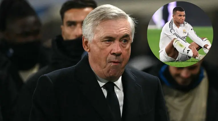Carlo Ancelotti se vuelve a quedar sin Kylian Mbappé