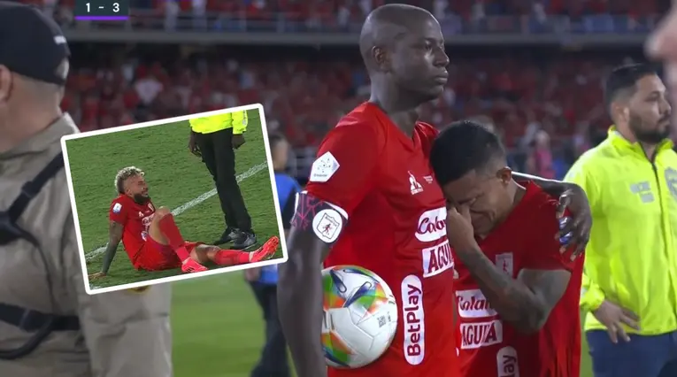 Futbolistas del América de Cali en la final de Copa BetPlay 2024