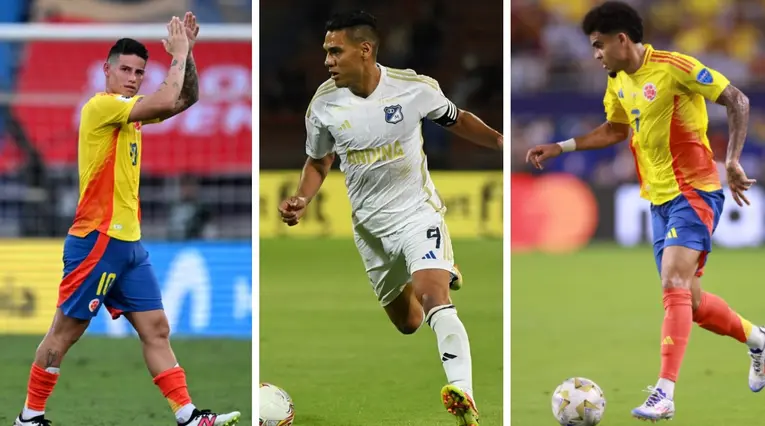 James- Falcao - Luis Díaz: futbolistas colombianos