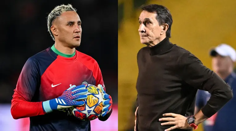 Keylor Navas y Alexandre Guimaraes
