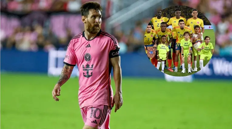 Messi se enfrenta a mediocampista de Colombia en el Mundial de Clubes