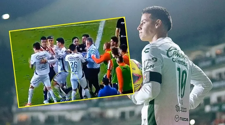 James Rodríguez es golpeado por Óscar García en México