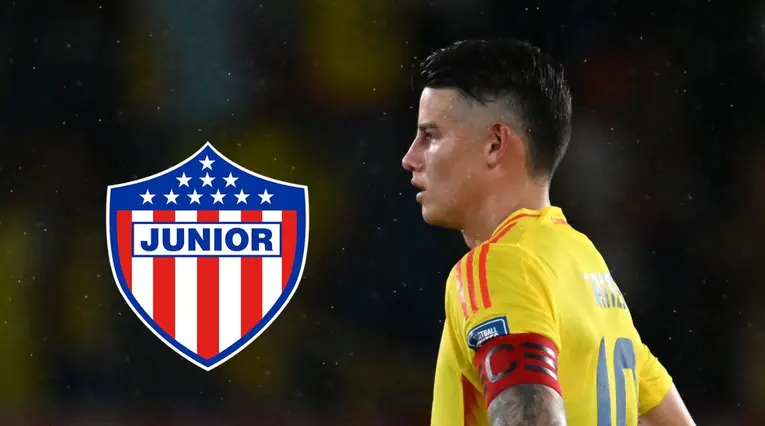 James Rodríguez y Junior