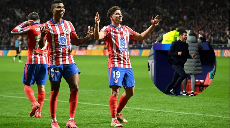 Diego Simeone exalta la gran labor de Julián Álvarez en el Atlético Madrid