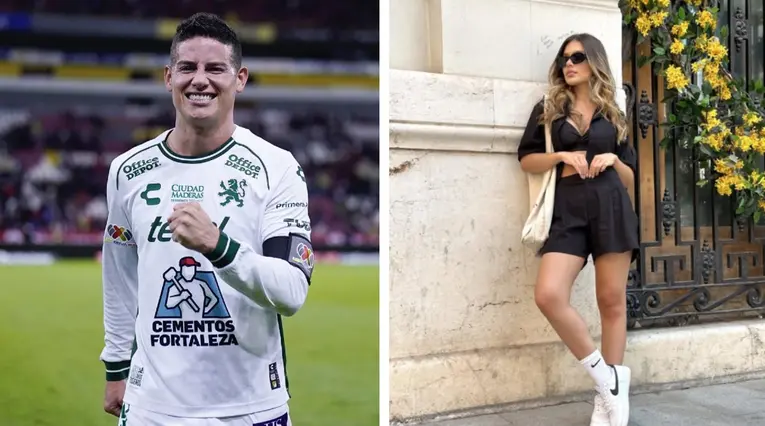James Rodríguez y Luisa Duque, futbolista y modelo colombiana