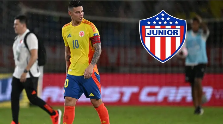 James Rodríguez y Junior