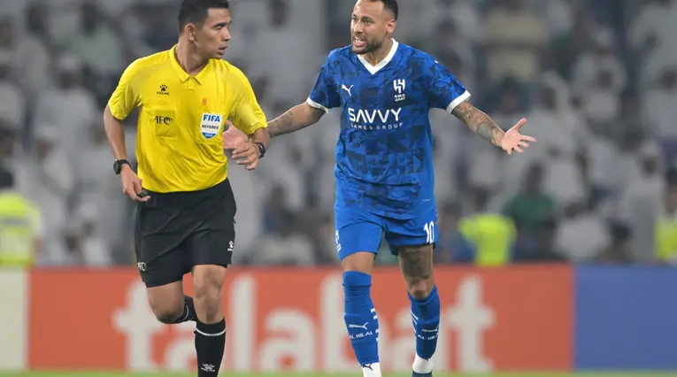 Neymar con el Al Hilal en 2024