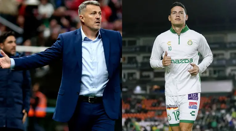 Oscar García y James Rodríguez