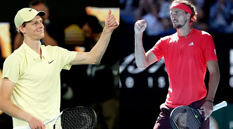 Zverev y Sinner son finalistas del Australian Open