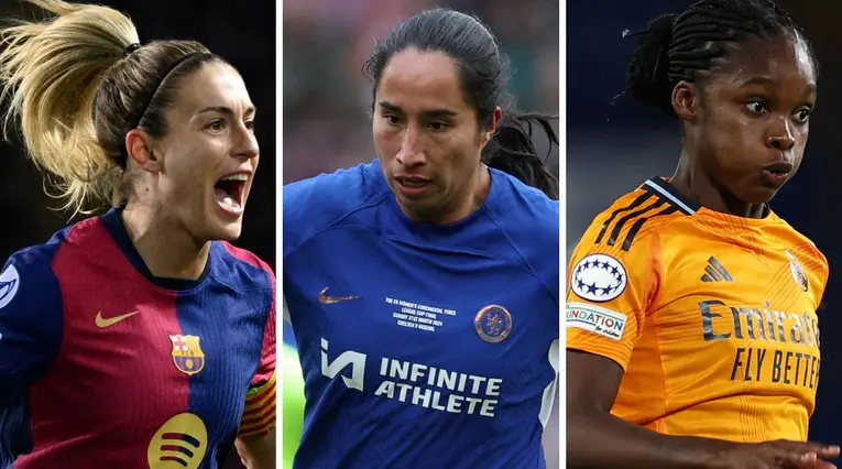Alexia Putellas, Mayra Ramírez y Linda Caicedo en Champions Femenina