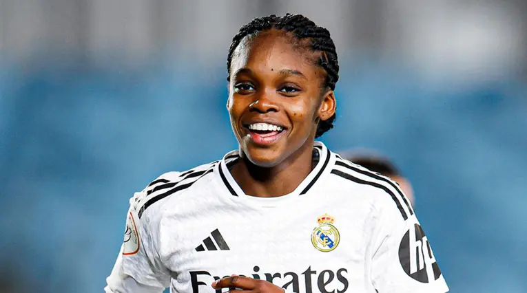 Linda Caicedo con el Real Madrid