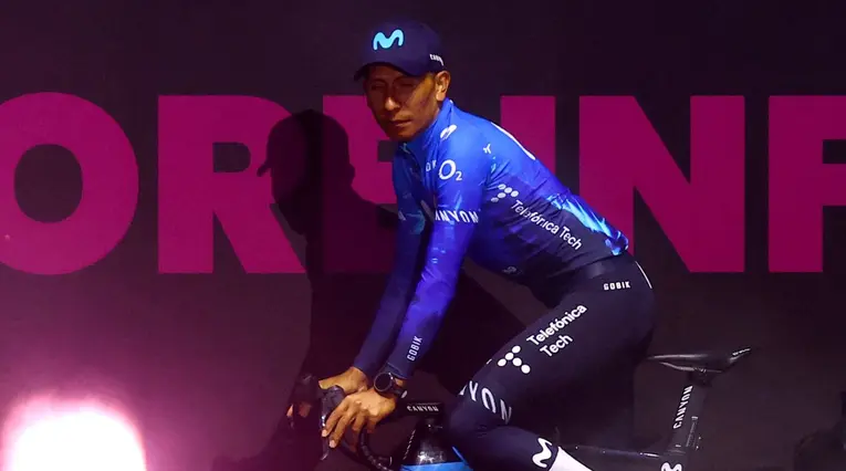 Nairo Quintana con el Movistar Team