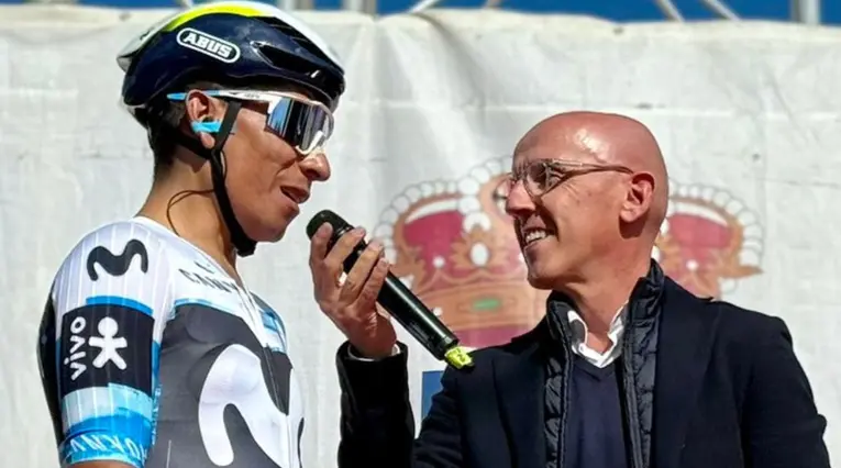 Nairo Quintana con el Movistar