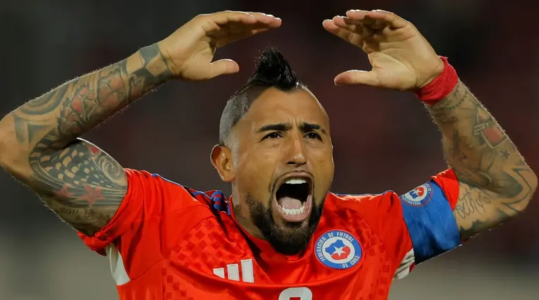 Arturo Vidal con la selección de Chile