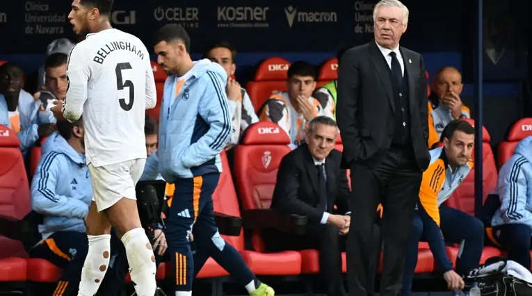 Carlo Ancelotti y Jude Bellingham