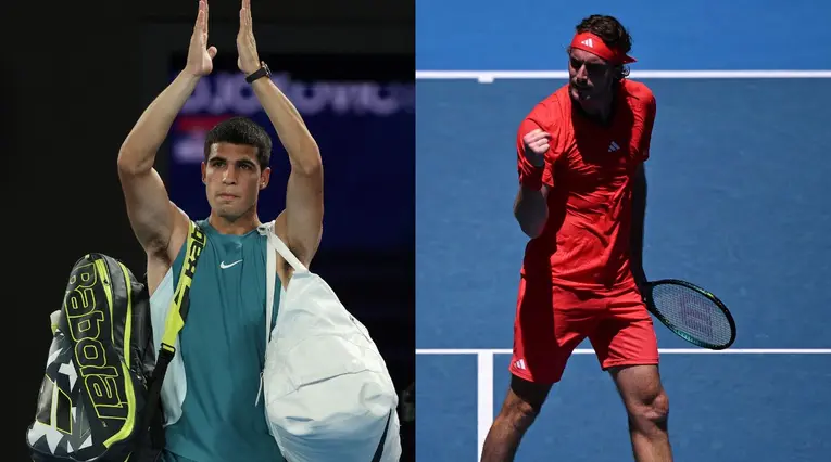 Carlos Alcaraz y Tsitsipas están en los cuartos de final del ATP de Róterdam