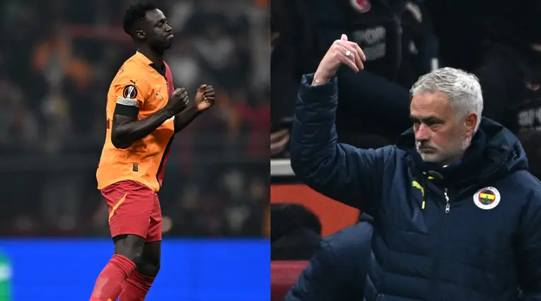 Dávinson Sánchez y José Mourinho 