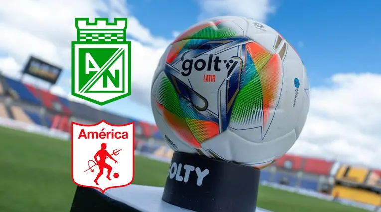 Escudos de Atlético Nacional y América de Cali