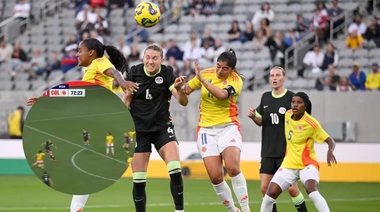 Gol Catalina Usme frente a Australia en la SheBelievesCup 