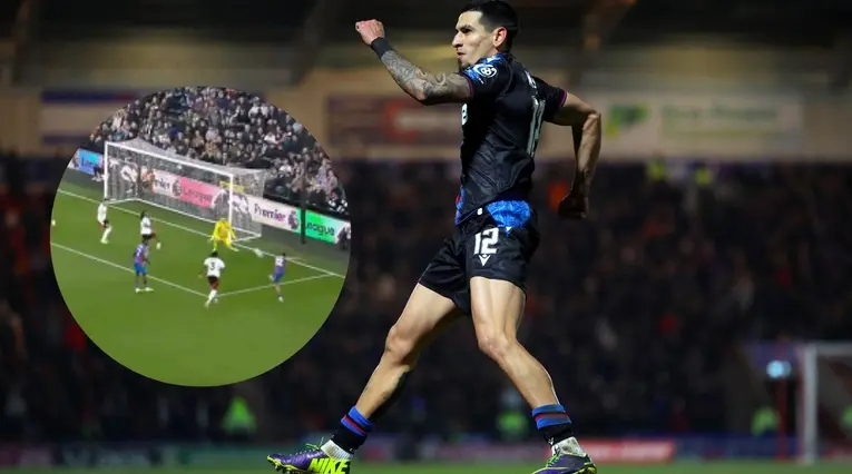 Gol Daniel Muñoz con Crystal Palace en la Premier League