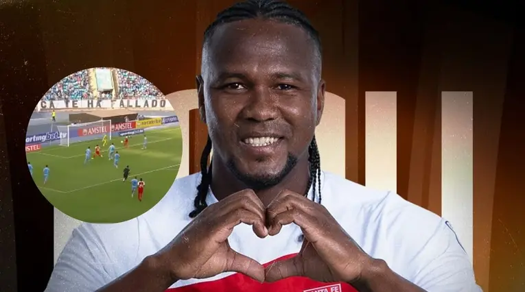 Hugo Rodallega go con santa fe en Libertadores