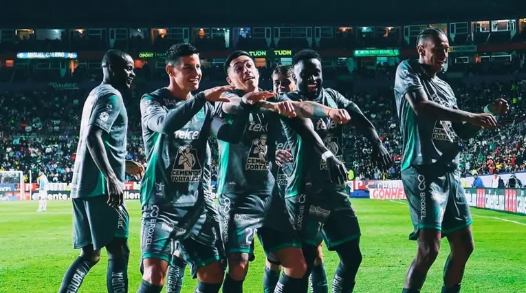 James Rodríguez con el Club León de México