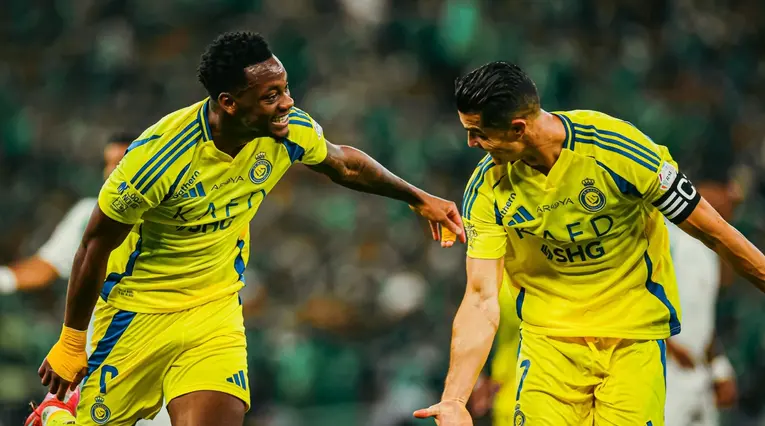 Jhon Jáder Durán y Cristiano Ronaldo, futbolistas