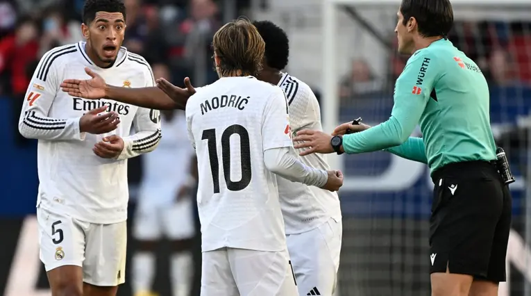 Jude Bellingham expulsado en el Real Madrid