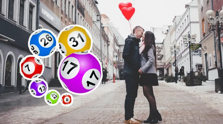 Balotas de lotería y San Valentín