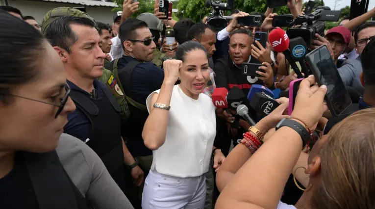 Luisa González, candidata presidencial en Ecuador