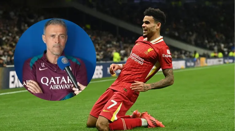Luis Enrique habló sobre el Liverpool de Luis Díaz